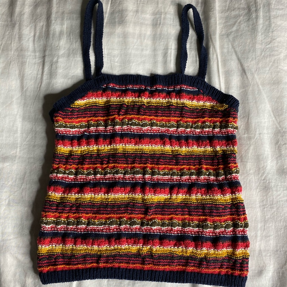 Forever 21 Stripped Sweater Tank Top